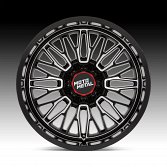 Moto Metal MO809 Stinger Machined Gloss Black Custom Truck Wheels 4